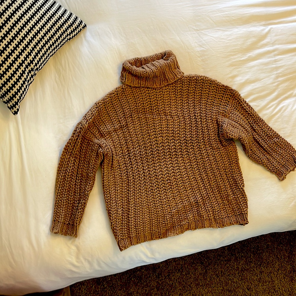 F21 Brown Knit Sweater